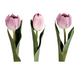 Set of Three Mixed Mauve Faux Tulip Stems 39cm