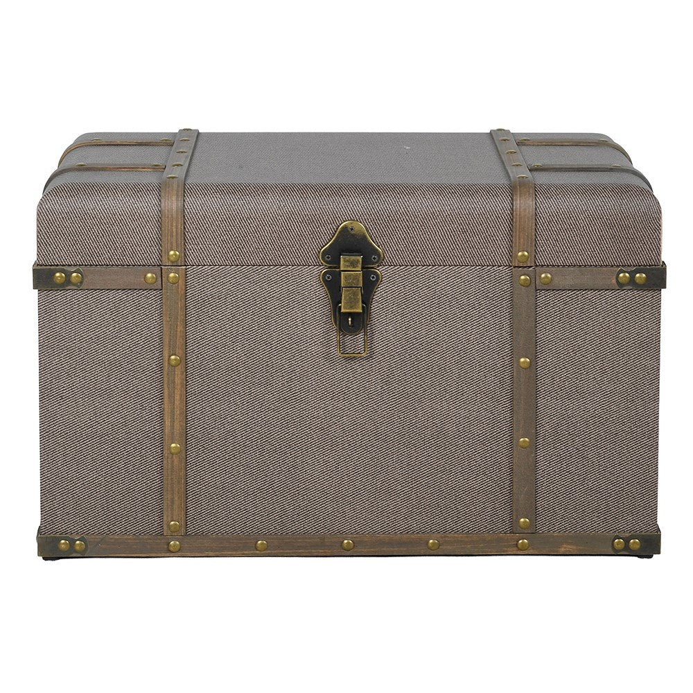 Set of Three Stacking Handmade Storage Trunks-B