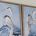 Set of Two Blue Stork Framed Prints 100cm