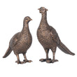 Set of Two Bronze Effect Pheasants 14cm | Annie Mo's