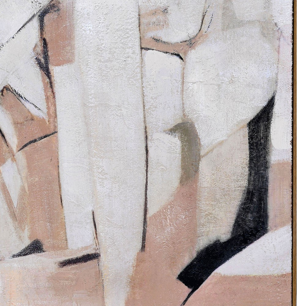 Set of Two Framed Abstract Pictures 140cm High | Annie Mo's-B