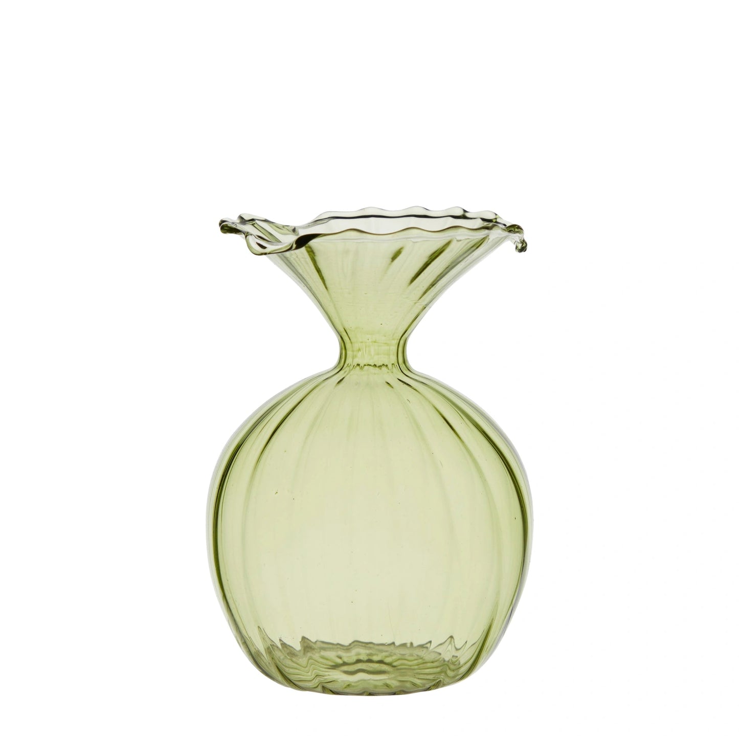 Set of Two Mini Green Glass Vases - Assorted | Annie Mo's E