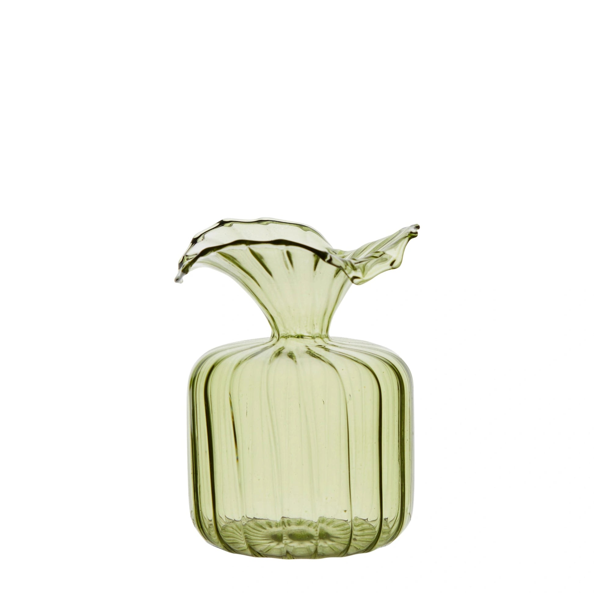 Set of Two Mini Green Glass Vases - Assorted | Annie Mo's D