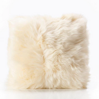 Sheepskin Cushion - Ivory | Annie Mo's