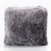 Sheepskin Cushion - Steel | Annie Mo's