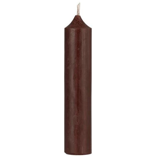 Short Chocolate Rustic Dinner Candle 11cm | Annie Mo's-2