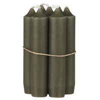 Short Dinner Candles - Olive 11cm