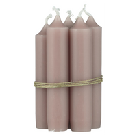 Short Dusty Pink Dinner Candle 11cm