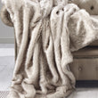 Siberian Wolf Faux Fur Throw - Size Choice | Annie Mo's