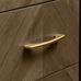 Sienna Fumed Oak & Peppercorn Five Drawer Chest