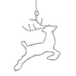 Silver Diamante Reindeer Bauble 10cm | Annie Mo's