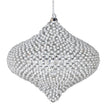 Silver Pearl Hanging Onion Bauble