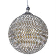 Silver Rhinestone Bauble 9cm | Annie Mo's