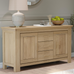 Skio Two Door Three Drawer Oak Sideboard 160cm