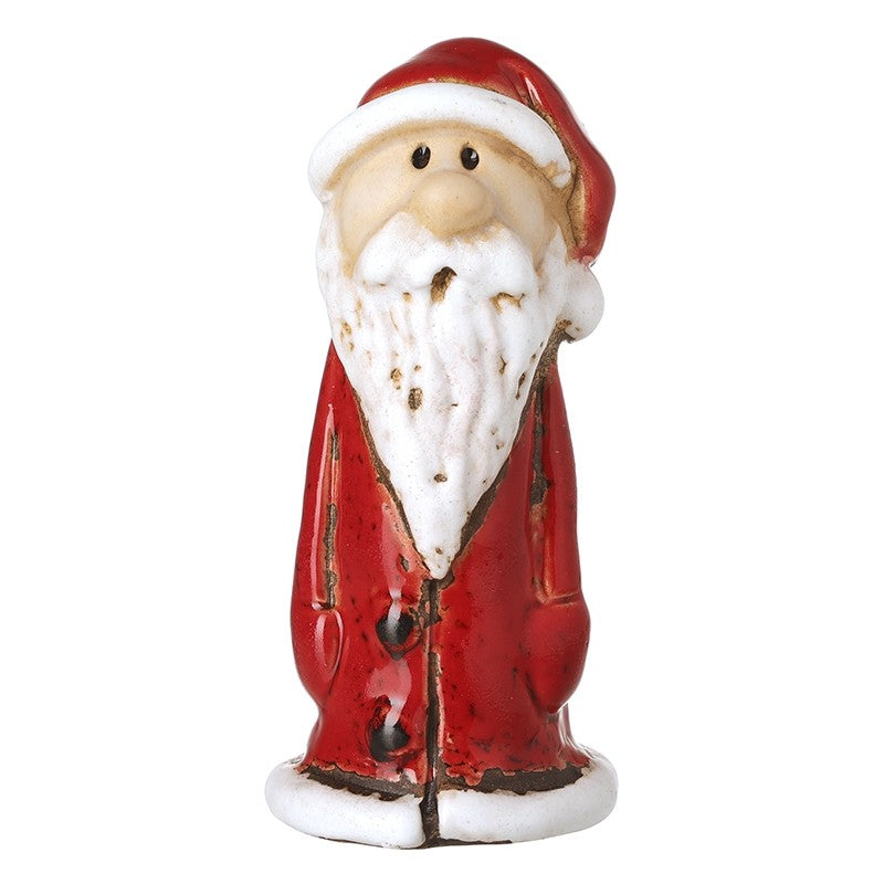 Slim Ceramic Santa 9cm