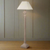 Slim Shapely Wooden Floor Lamp with Linen Shade 165cm | Annie Mo's
