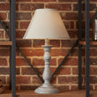 Small Column Table Lamp With Linen Shade 31cm | Annie Mo's