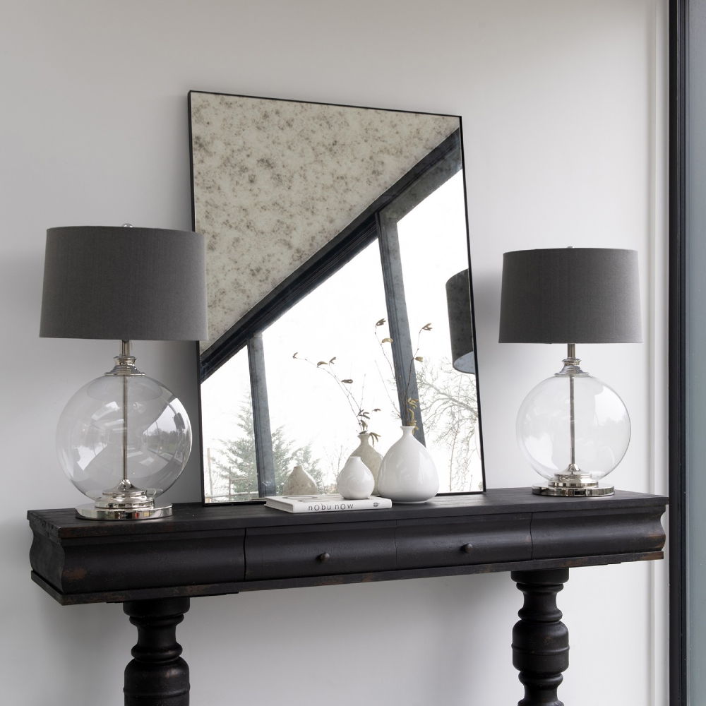 Small console hot sale table with mirror