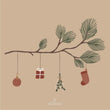 Small Paper Napkins 16.5x16.5cm with Cedar Branch  20 Pc Per Pack | Annie Mo's