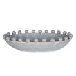 Small Reactive Blue Oval Bobble Bowl 26cm | Annie Mo's
