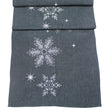 Snowflake Pewter Christmas Table Runner 190cm