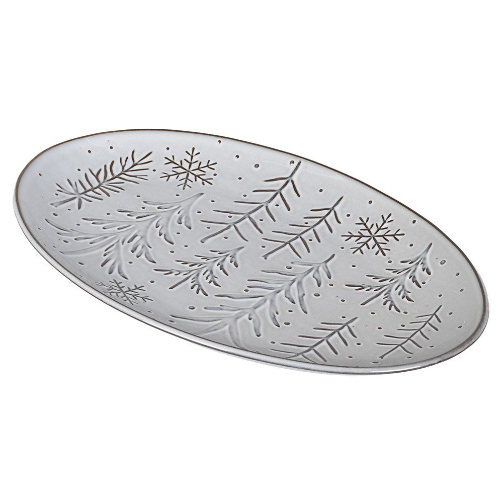 Snowflake and Fir Plate | Annie Mo's