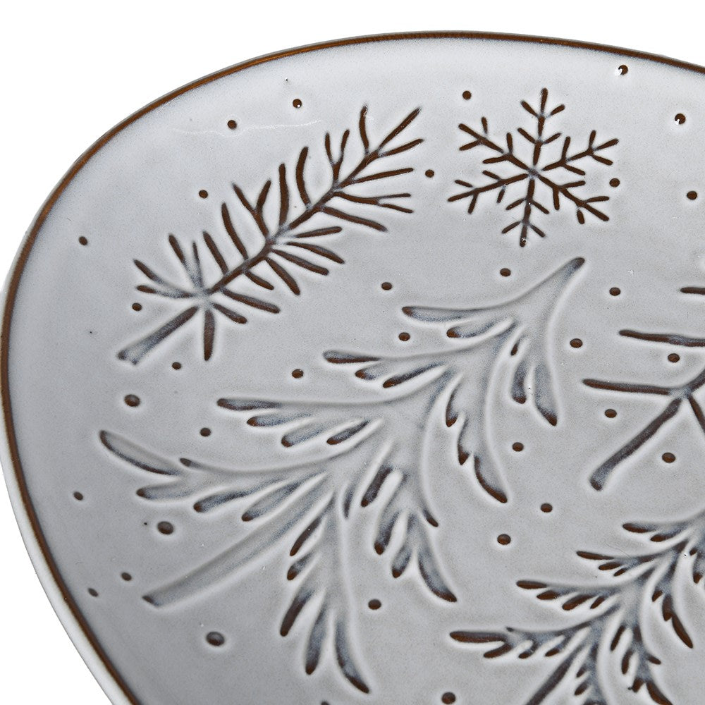 Snowflake and Fir Plate-B
