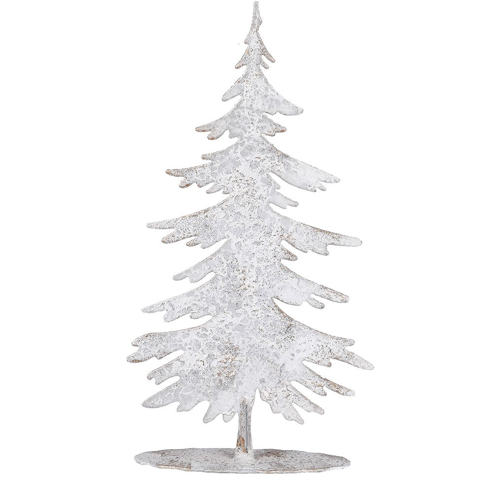 Snowy Metal Tree Deco 25cm | Annie Mo's