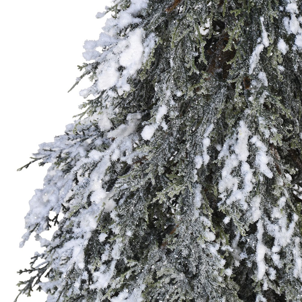 Snowy Pine Tree in Cement Pot 64cm-B