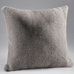Soft Grey Faux Fur Cushions - Size Choice | Annie Mo's