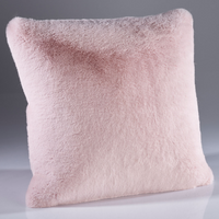 Soft Pink Faux Fur Cushions - Size Choice | Annie Mo's