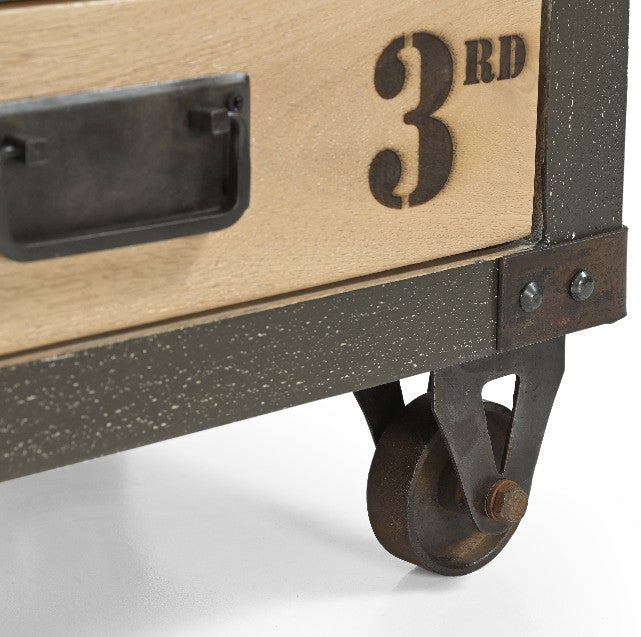 Soho Three Drawer Chest on Wheels