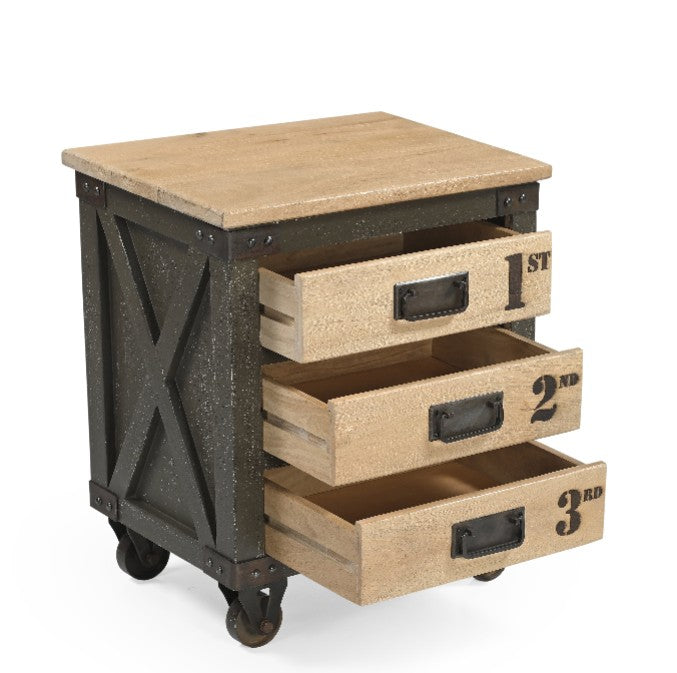 Soho Three Drawer Chest on Wheels | Annie Mo's