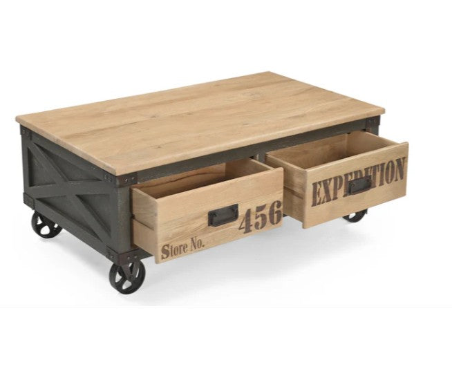 Soho Coffee Table on Wheels | Annie Mo's
