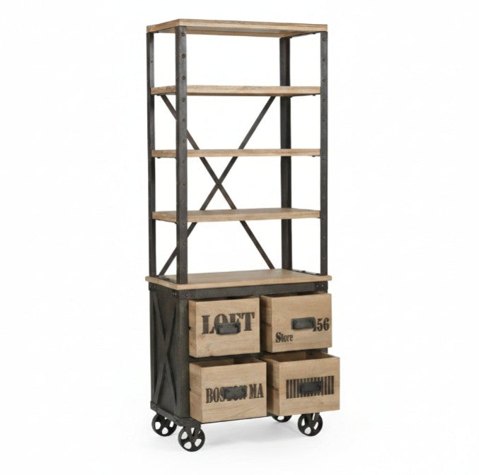 Soho Bookcase on Wheels | Annie Mo's