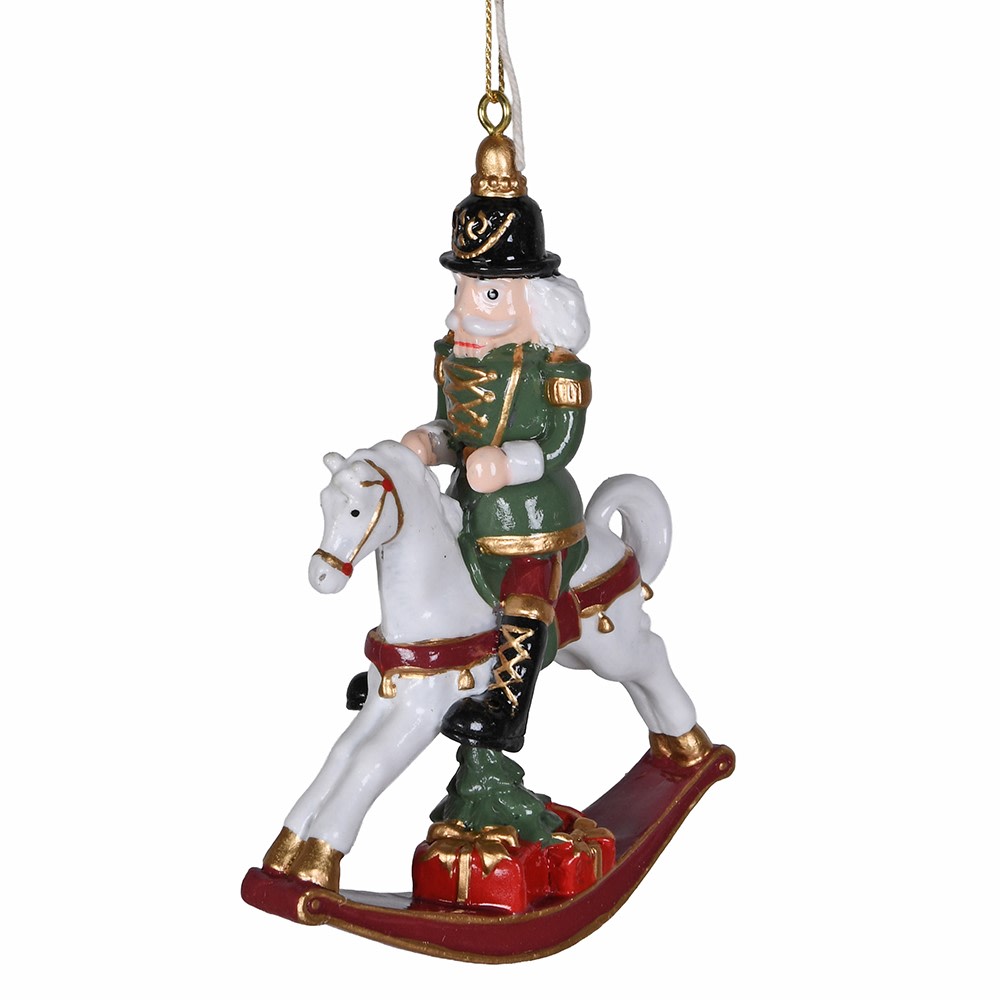 Soldier Rocking Horse Bauble 11cm | Annie Mo's