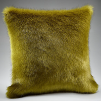 Spinach Faux Fur Cushions - Size Choice | Annie Mo's