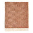 Spiral British Wool Throw - Terracotta | Annie Mo's