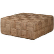Square Jute Woven Coffee Table 90cm