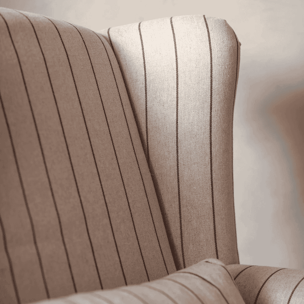 St Francis Striped Wide Armchair-C
