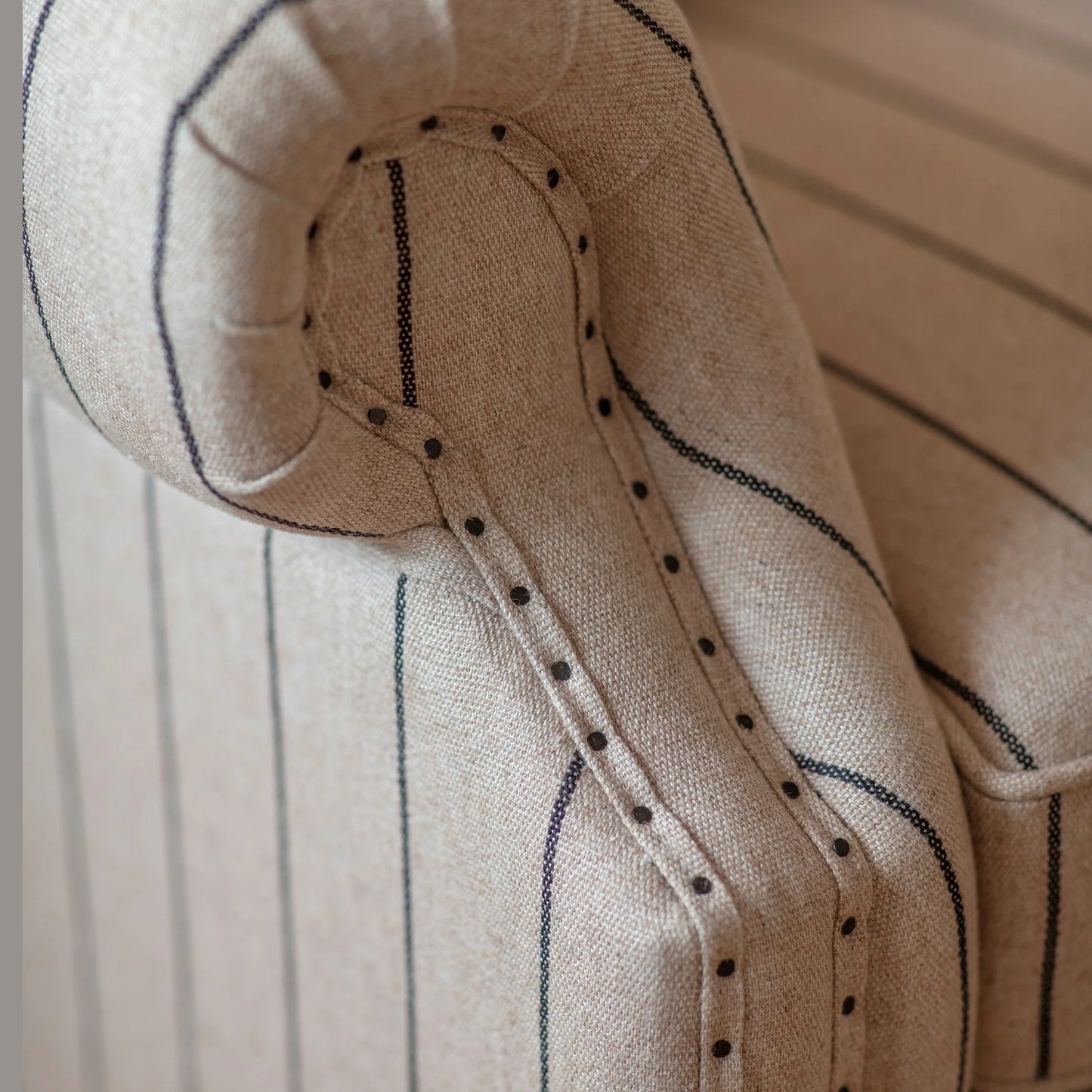 St Francis Striped Wide Armchair