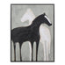 Stallion Shadows Framed Canvas 100cm | Annie Mo's