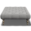 Gaston Deep Buttoned Square Footstool 97cm | Annie Mo's