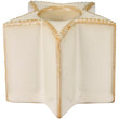 Star Shaped Ceramic Dinner Candle Holder 6cm High