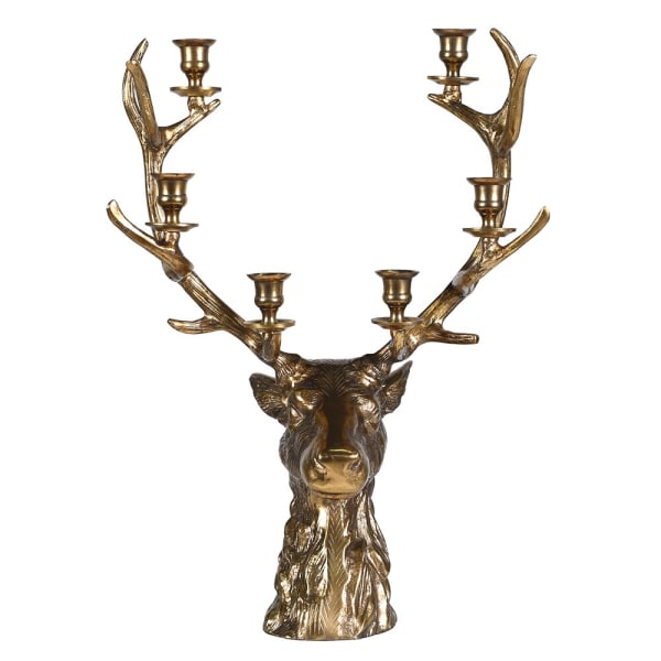 Statement Brass Reindeer Candle Holder 63cm-C
