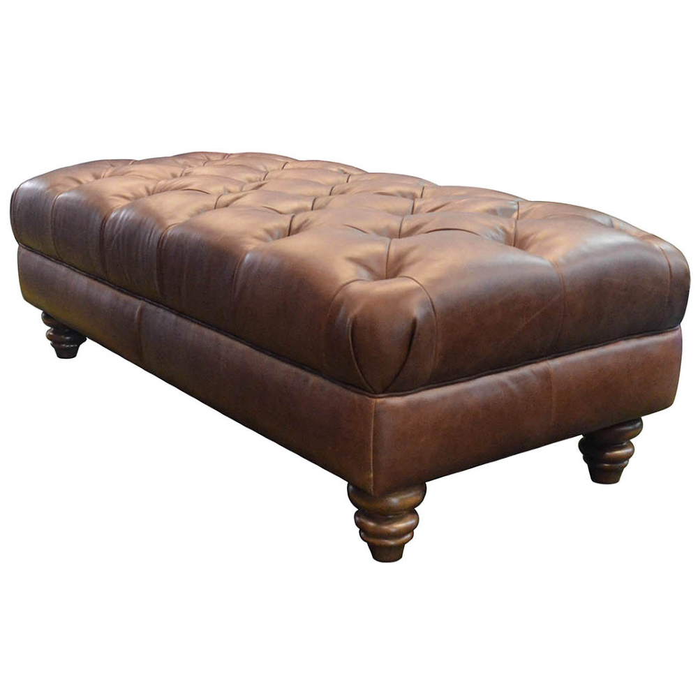 Stax Large Footstool | Leathers | Annie Mo's | Kodak Clove