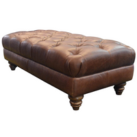 Stax Large Footstool | Leathers | Annie Mo's | Kodak Clove