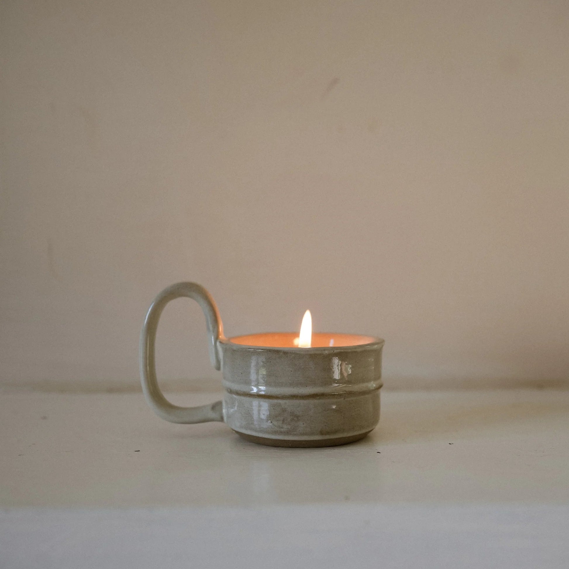 Stoneware Candle Cup - Milk White | Annie Mo's D