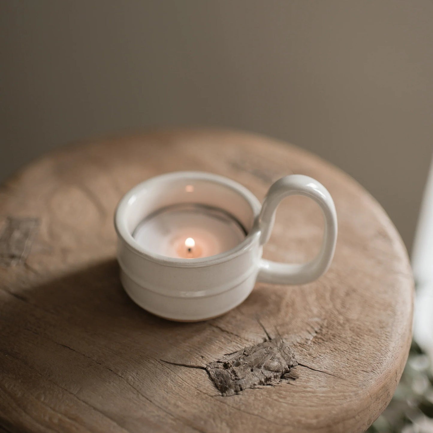 Stoneware Candle Cup - Milk White | Annie Mo's D