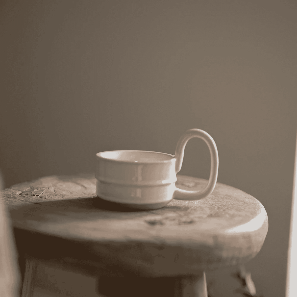 Stoneware Candle Cup - Milk White | Annie Mo's